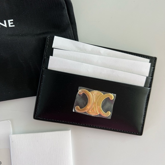 Celine Card Holder in Shiny Calfskin - Picture 10 of 11